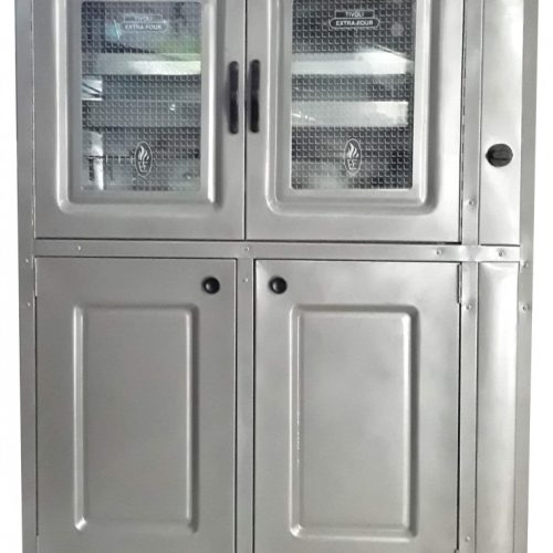 Four à gaz Tivoli 90 cm gris avec cache bouteille de gaz