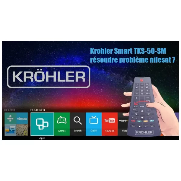 Télévision KRÖHLER Led Smart TV 50″ maroc