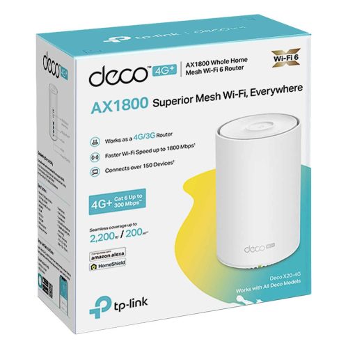 Deco X20 TP-LINK Système Mesh WiFi 1800 MBPS Wi-Fi6