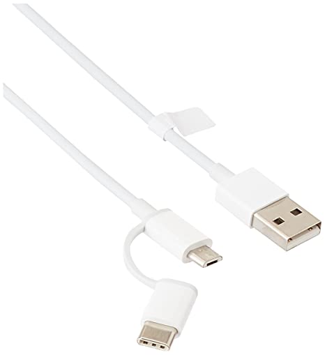 MI 2-in-1 USB Cable (Micro USB to Type C) 30cm for Smartphone