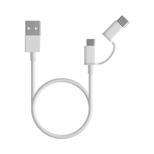 MI 2-in-1 USB Cable (Micro USB to Type C) 30cm for Smartphone