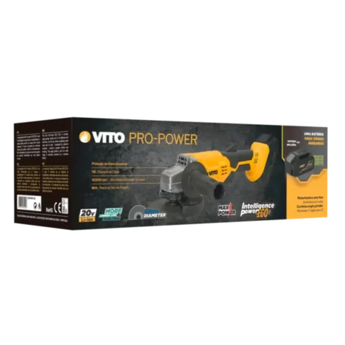 Meuleuse D`ANGLE BRUSHLESS SANS FIL LI GAMME EGO 20V – 125MM | Vito VIBCRBSFL20 – Image 3