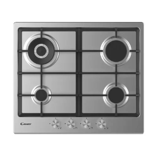 Plaque CANDY 60CM 4F/1F RAPIDE GRILLES FONTE INOX CHG6BRWPX